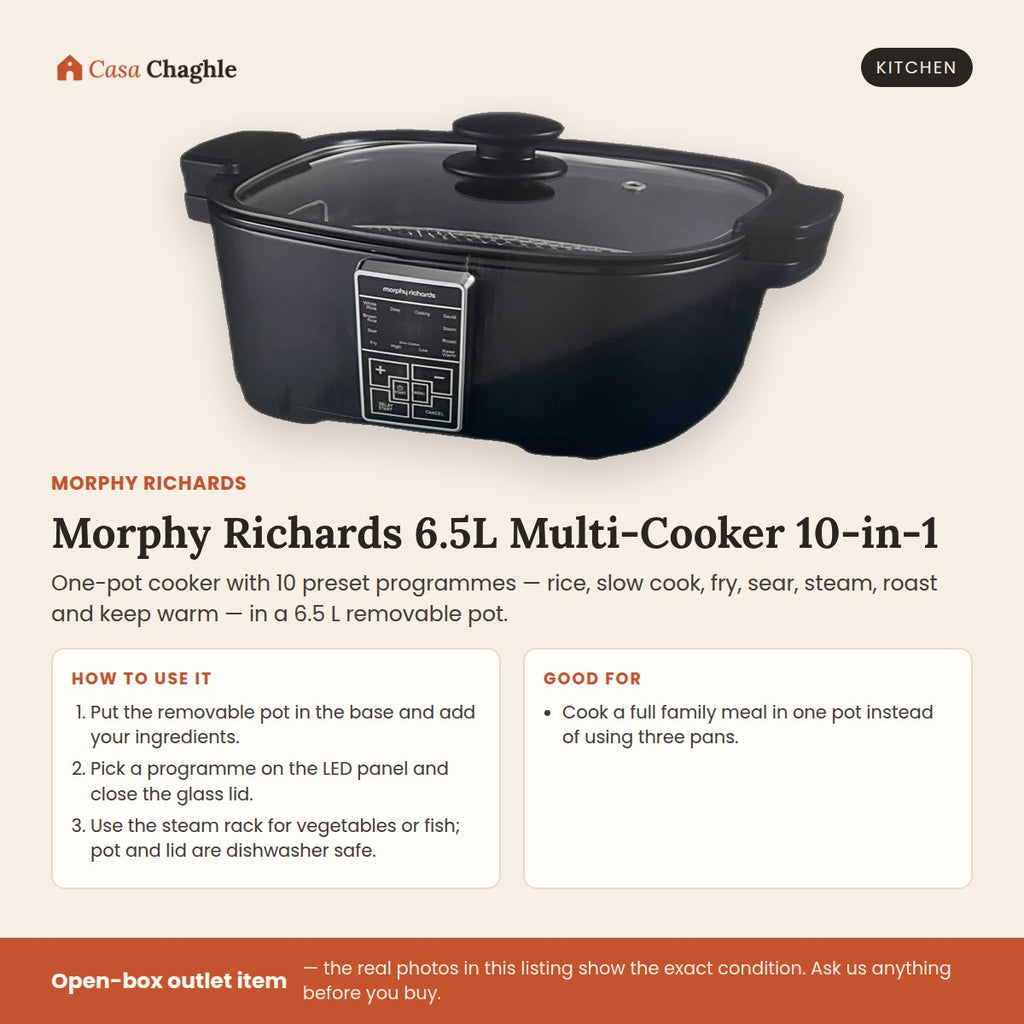 Morphy Richards 6.5L Multi-Cooker 10-in-1