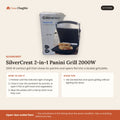 SilverCrest 2-in-1 Panini Grill 2000W