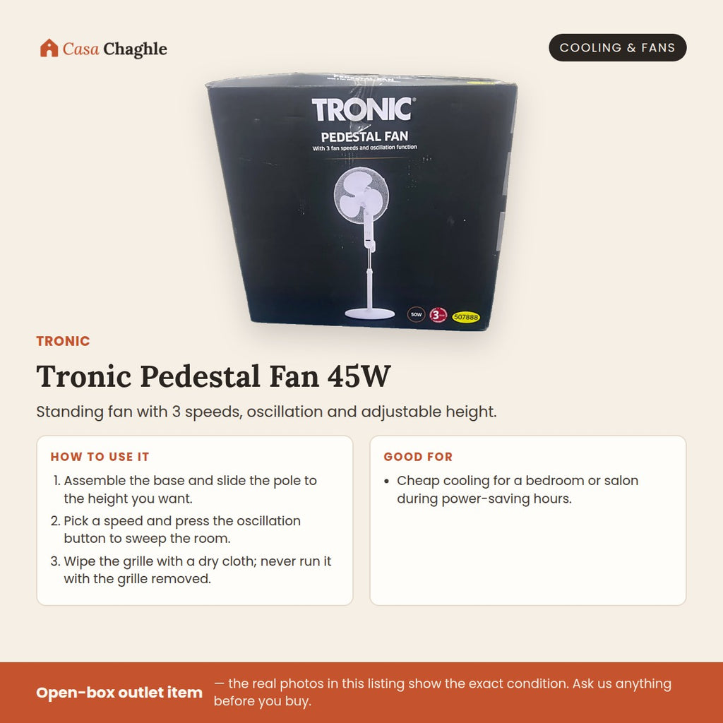 Tronic Pedestal Fan 45W