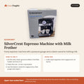 SilverCrest Espresso Machine with Milk Frother