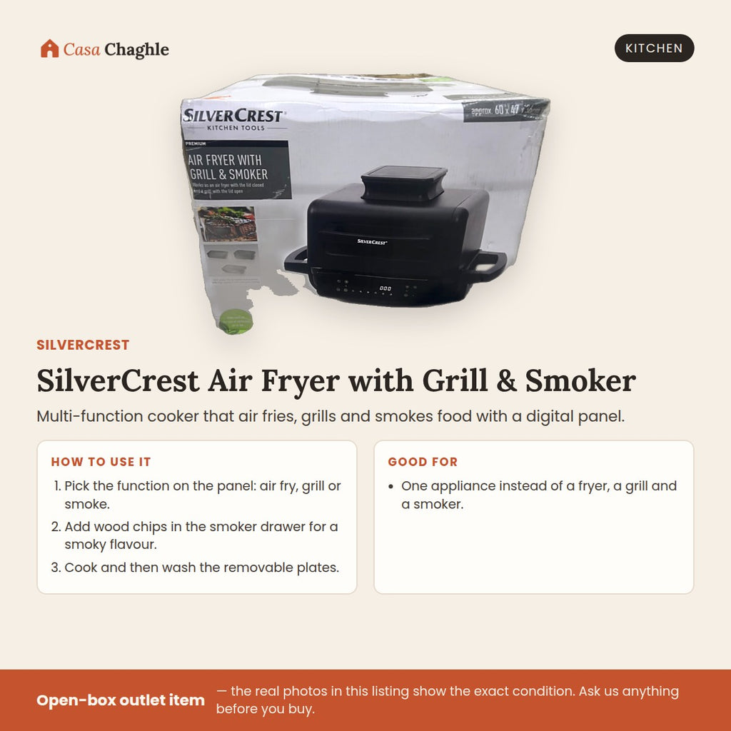 SilverCrest Air Fryer with Grill & Smoker