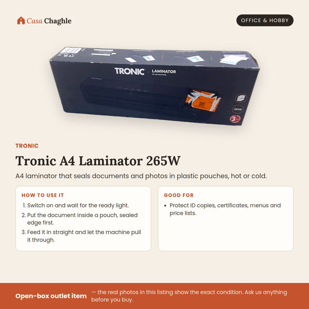 Tronic A4 Laminator 265W