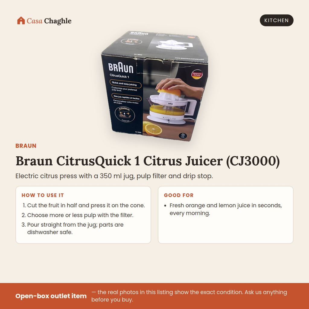 Braun CitrusQuick 1 Citrus Juicer (CJ3000)