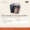 Braun CitrusQuick 1 Citrus Juicer (CJ3000)