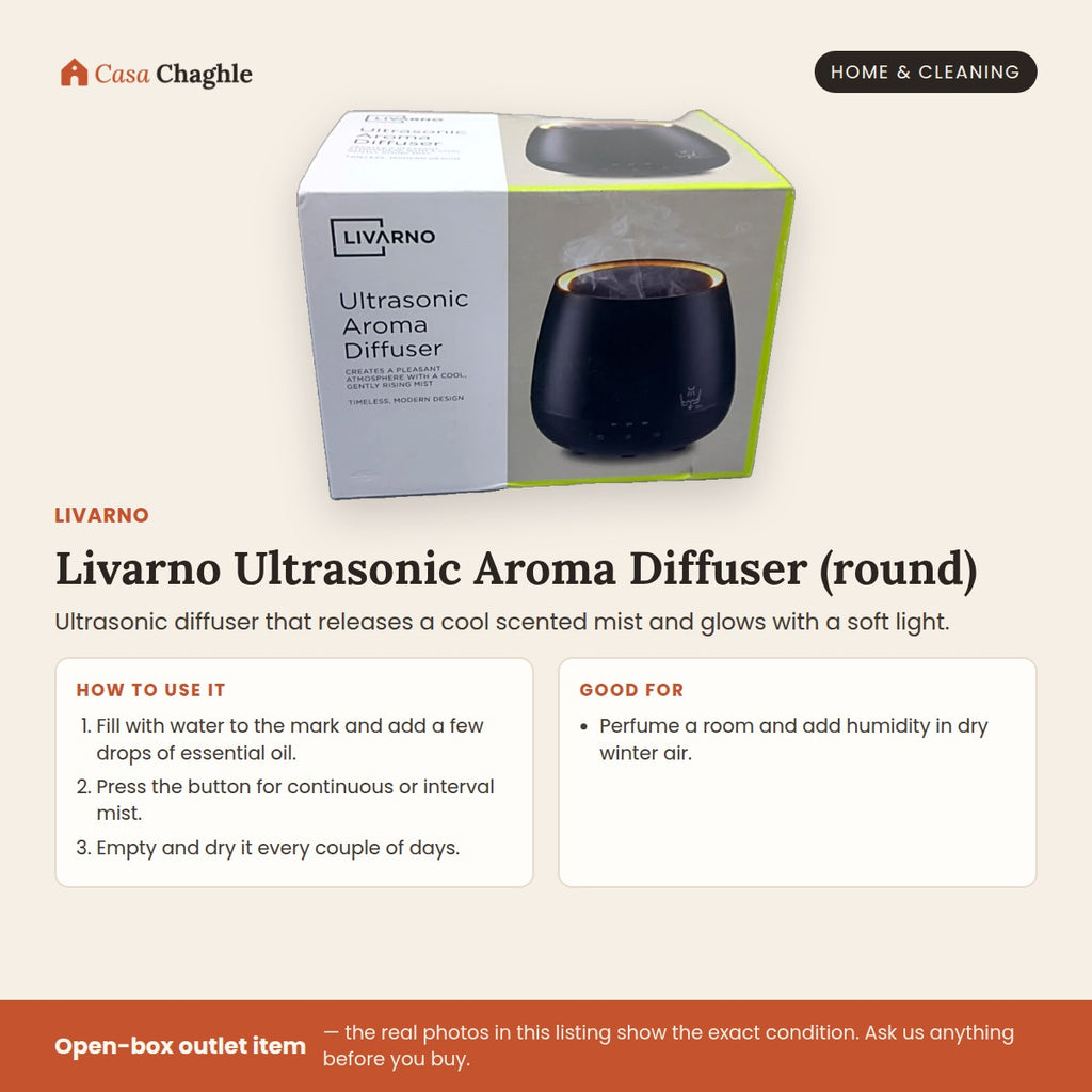 Livarno Ultrasonic Aroma Diffuser (round)