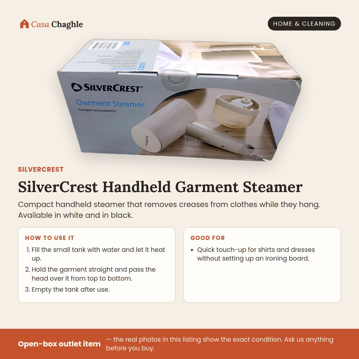 SilverCrest Handheld Garment Steamer