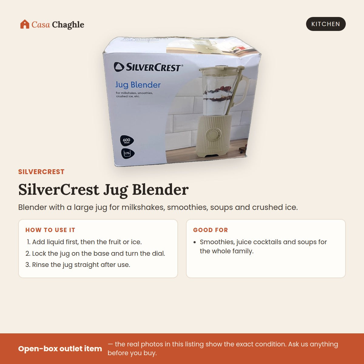 SilverCrest Jug Blender