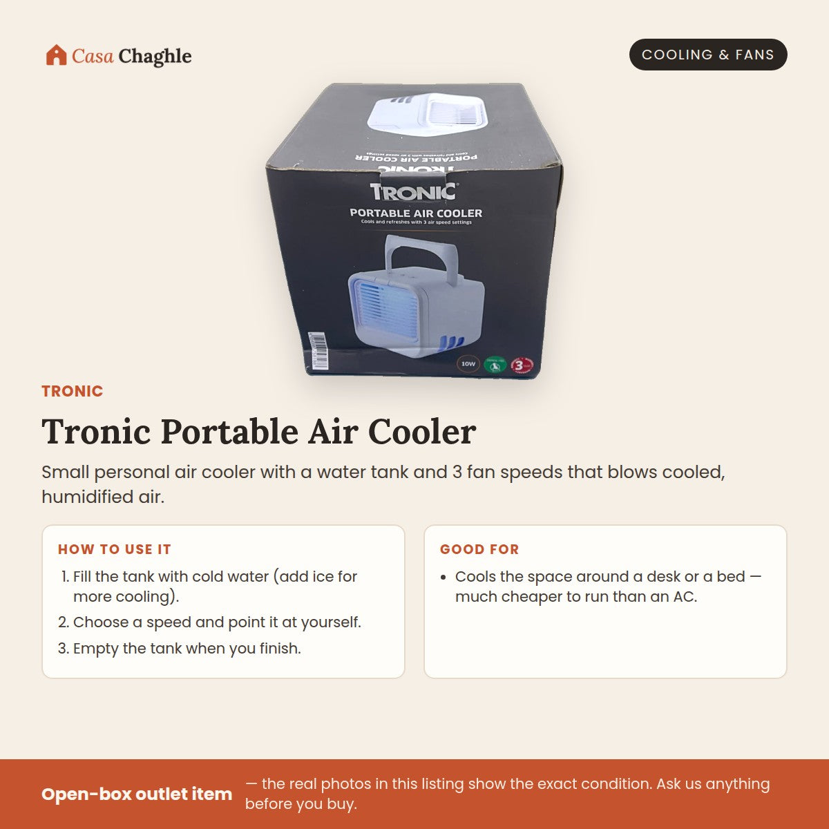 Tronic Portable Air Cooler