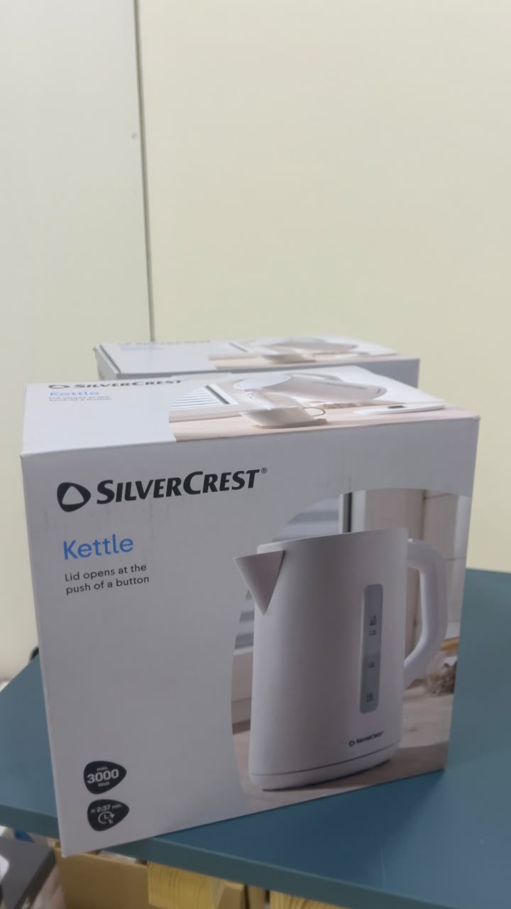 SilverCrest Kettle 1.7L — White or Black
