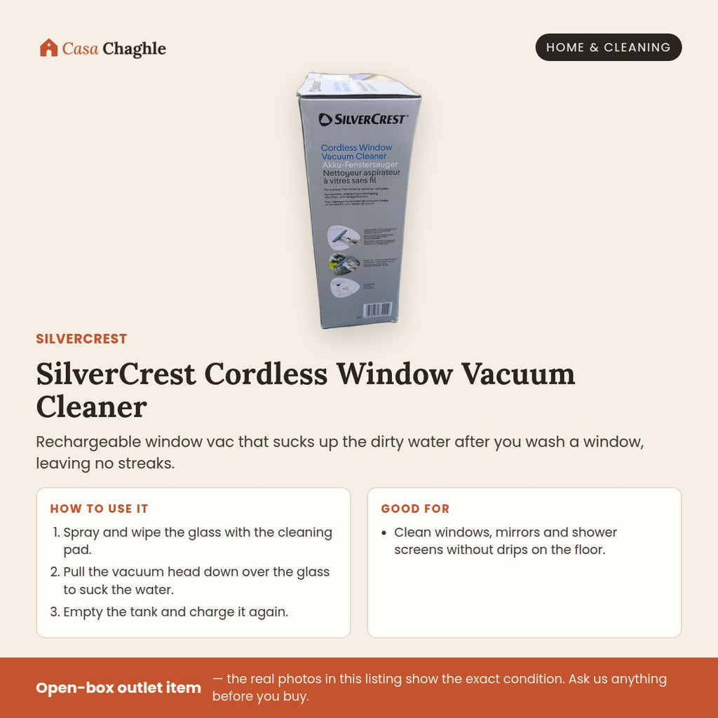SilverCrest Cordless Window Vacuum Cleaner