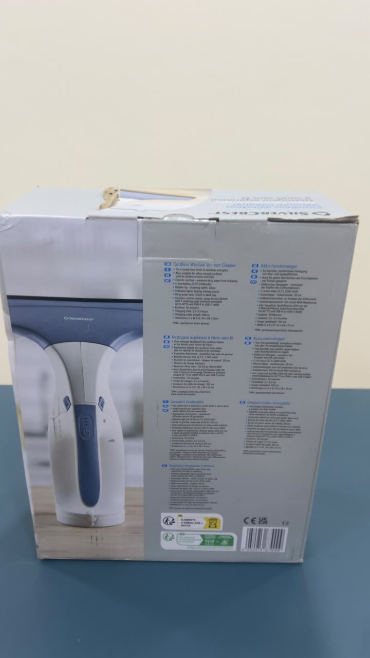 SilverCrest Cordless Window Vacuum Cleaner