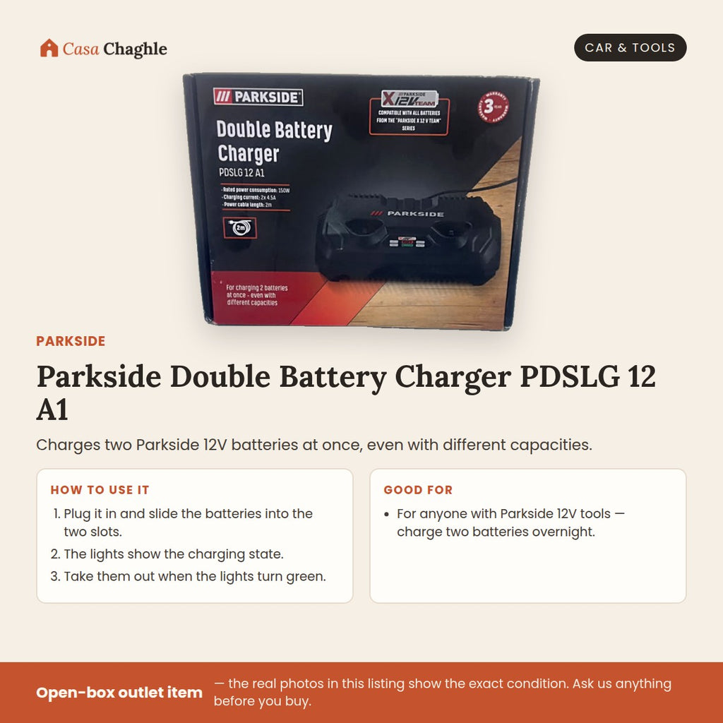 Parkside Double Battery Charger PDSLG 12 A1